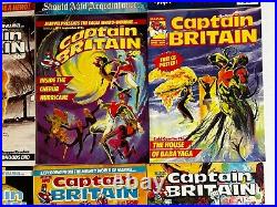 CAPTAIN BRITAIN #3 4 5 6 7 8 9 11 12 13 14 Marvel UK Comic Magazine 12pc Run Lot