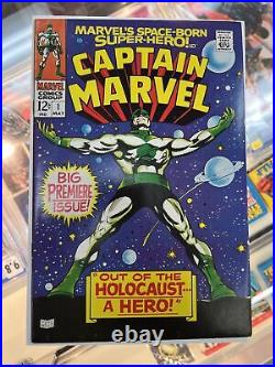 CAPTAIN MARVEL #1 1968 Key Issue Premiere In Own Title Marvel Comics