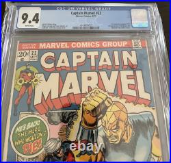 CAPTAIN MARVEL #22 CGC 9.4 1st MEGATON The NUCLEAR MAN Marvel 1972 white pages