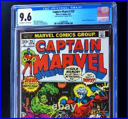 CAPTAIN MARVEL #25 CGC 9.6 OWW Super-Skrull App! Starlin Thanos Hulk 1973