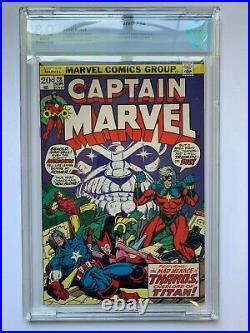 CAPTAIN MARVEL #28, Marvel Comics, CBCS 8.0 not CGC, 4th Thanos
