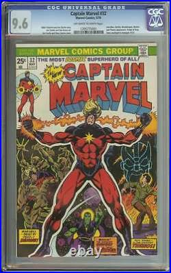 CAPTAIN MARVEL #32 CGC 9.6 OWithWH PAGES