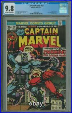 CAPTAIN MARVEL #33 CGC 9.8 OWithWH PAGES