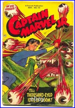 CAPTAIN MARVEL JR. #115-1952-Disgusting Eyeball cover Fawcett