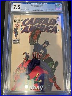 CGC 7.5 Captain America #111 OW-WP 2nd App. Madame Hydra 1969 Marvel