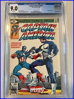 CGC 9.0 Captain America #241 WP Punisher App Direct Ed 1980 Marvel