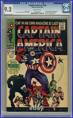 Captain America #100 CGC 9.2 1968 1110610021