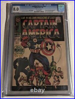 Captain America#100 cgc 8.0(1st S. A. Capt& Origin)VHTF