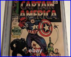 Captain America#100 cgc 8.0(1st S. A. Capt& Origin)VHTF