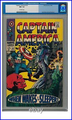 Captain America #101 (1968) Silver Age Marvel Red Skull Old Label CGC 9.2 HC879