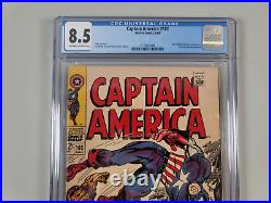 Captain America #102 CGC 8.5 1968 Marvel Comic Book Red Skull & Sleeper