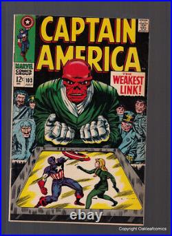 Captain America 103 Marvel Comic See Scans 1968 VF+ Red Skull and Sharon Carter