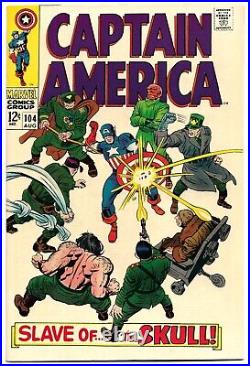 Captain America #104 (Marvel 1968) Very Fine Jack Kirby Stan Lee