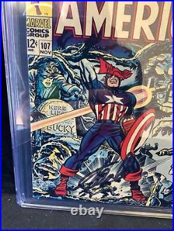 Captain America #107 CGC SS Graded 6.5 Stan Lee Signed