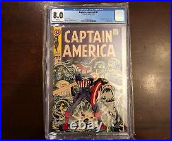 Captain America #107 Marvel Comics 1968 Cgc 8.0 White Pages 1st App Dr Faustus