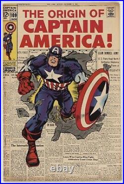 Captain America 109 Marvel 1969 VG FN Jack Kirby Stan Lee