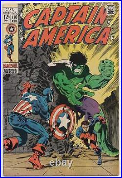 Captain America 110 Marvel 1969 FN Jim Steranko Hulk 1st Madame Hydra