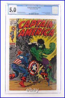Captain America #110 Marvel Comics 1969 CGC 5.0 1st appearance of Madame Hydra