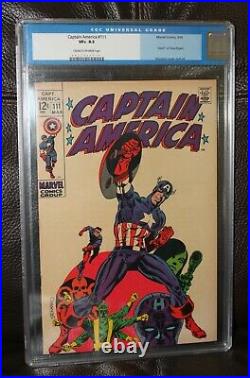 Captain America #111 CGC 8.5 Old Label Death of Steve Rogers Steranko Cover A