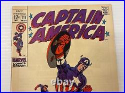 Captain America #111 Classic Steranko Cover! Marvel 1969