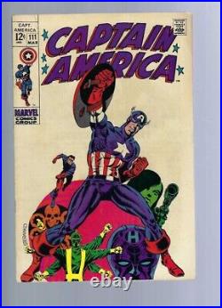 Captain America 111 Vf- Classic Steranko Cover Silver Age Marvel Comics