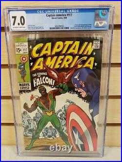 Captain America #117 1969 MARVEL Comics 1st Appearance of Falcon CGC 7.0
