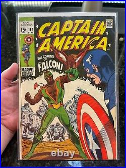 Captain America #117 FN/FN+/VF (Marvel Comics Sept 1969) 1st Falcon Sam Wilson