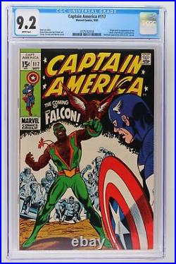 Captain America #117 Marvel 1969 CGC 9.2 1st Appearance & Origin of The Falcon
