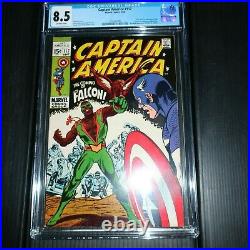 Captain America #117 Marvel 1973, 1st Appearance Falcon, CGC 8.5 (VERY FINE +)