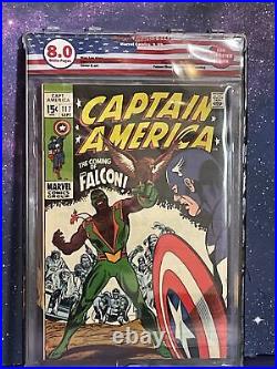 Captain America #117 Origin 1st Falcon Sam Wilson 8.0 EGS Marvel Comic Not CGC