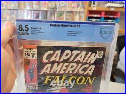 Captain America #137 CBCS not CGC 8.5 Marvel Comic Book 1971 Stan Lee