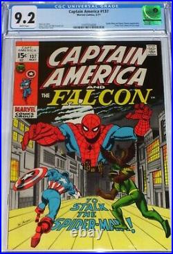 Captain America #137 CGC 9.2 from May 1971 Spider-Man & Harry Osborn appearance