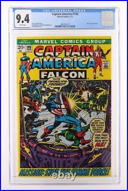 Captain America #146 Marvel 1972 CGC 9.4 Nick Fury Appearance