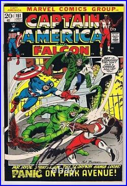Captain America #151 NM- Signed withCOA Gerry Conway 1972 Marvel Comics