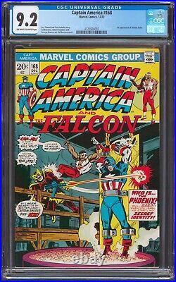 Captain America #168 CGC 9.2 NM- OWTWP 1st App Helmut Zemo 1973 Marvel Comics