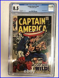 Captain America (1968) # 106 (CGC 8.5 OWWP) Stan Lee Story + Jack Kirby Art
