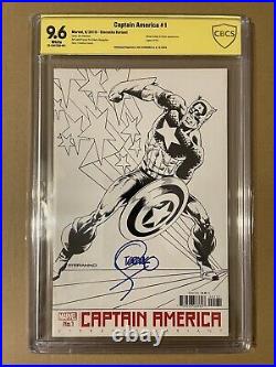 Captain America #1 150 Steranko Variant CBCS 9.6 Signed By Jim Steranko