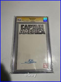 Captain America #1 Blank Variant Sketch Cover CGC 9.6 Signed By Joe Simon