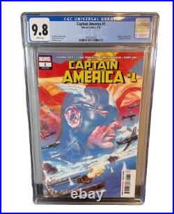 Captain America #1 CGC 9.8 Alex Ross Cover Marvel Comics 9/2018 MCU Graded