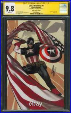 Captain America 1 CGC 9.8 SS Adam Hughes Virgin Ed 1500 Variant