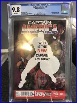 Captain America #25 CGC 9.8 HIGH GRADE Marvel Comic KEY Sam Wilson Becomes Cap