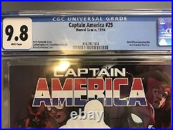 Captain America #25 CGC 9.8 HIGH GRADE Marvel Comic KEY Sam Wilson Becomes Cap