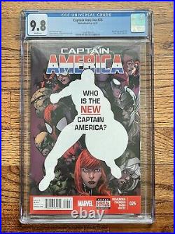 Captain America #25 CGC 9.8 Marvel Comic KEY Sam Wilson Becomes Cap