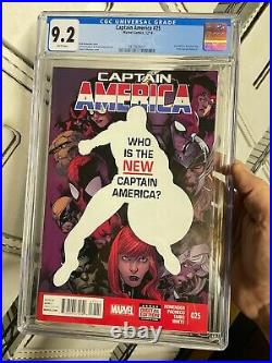 Captain America #25 (Marvel 2014) Sam Wilson Becomes Cap! CGC 9.2