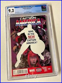 Captain America #25 (Marvel 2014) Sam Wilson Becomes Cap! CGC 9.2