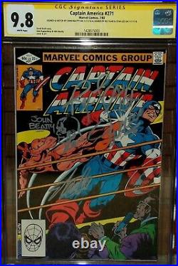 Captain America 271 CGC 9.8 SIGNED Stan Lee Ric Flair John Beatty Sketch comic