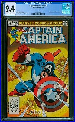 Captain America #275 CGC 9.4 NM Wp 1st Baron Zemo II App Key Marvel Comics 1982