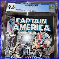 Captain America #286 Marvel 1983 CGC 9.6 Mike Zeck Comic Deathlok Appearance NM+