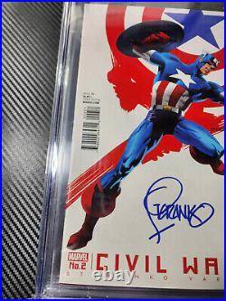 Captain America 2 CGC SS 9.8 Jim Steranko Top 1 Civil War Variant Avengers