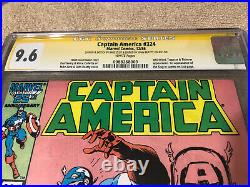 Captain America 324 CGC 9.6 2XSS Mike Zeck original art sketch 12/1986 1st Slug